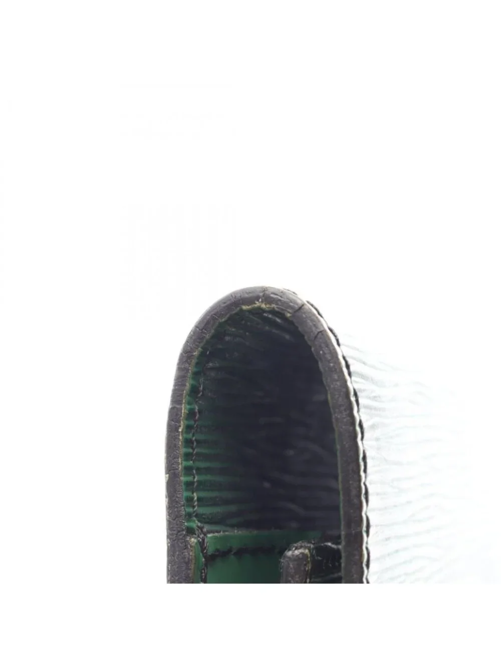 Louis Vuitton Clutch Porte Documents Senatur Borneo Green Leather